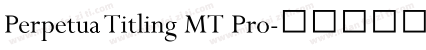 Perpetua Titling MT Pro字体转换
